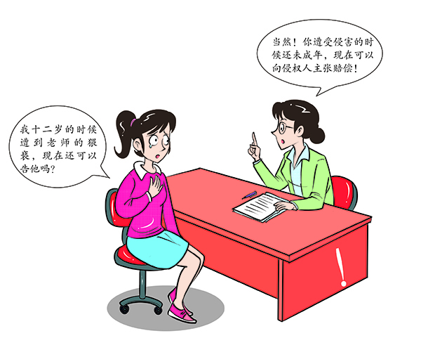 第一百九十一条 未成年人遭受性侵害的损害赔偿请求权的诉讼时效期间
